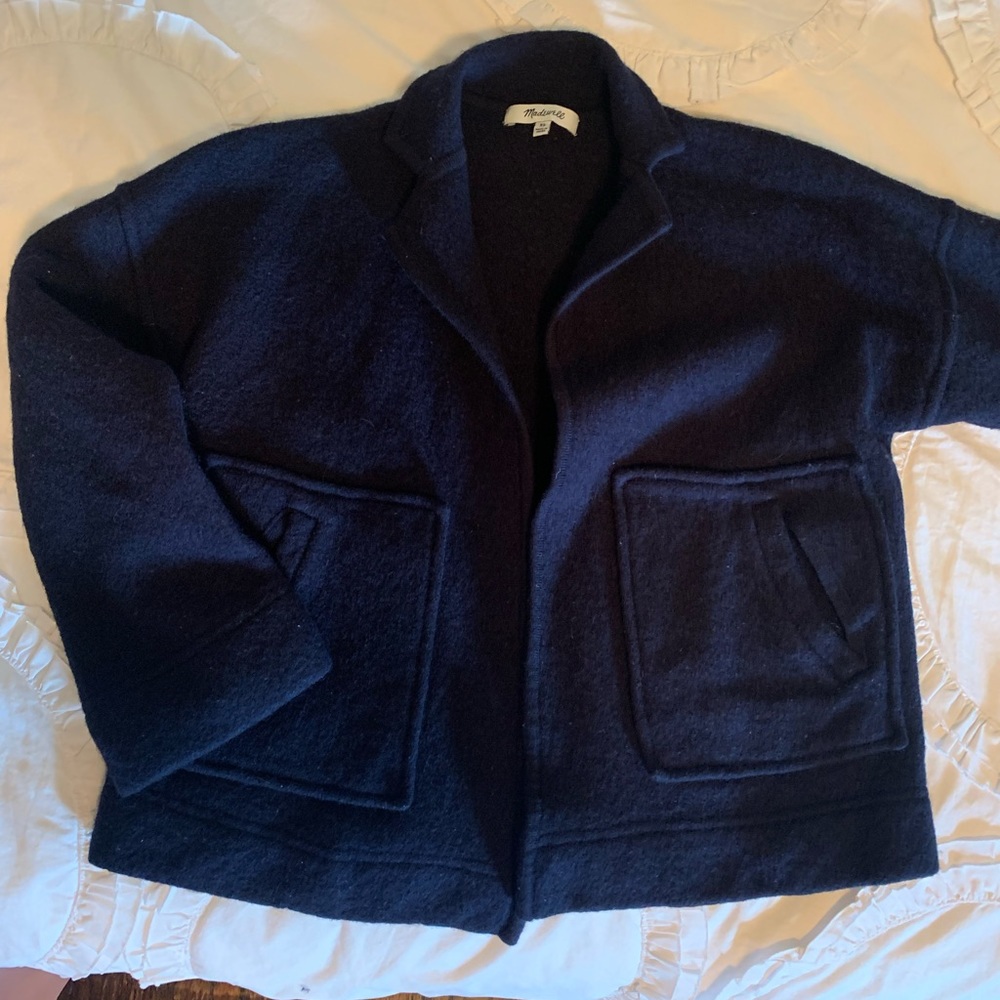 Unique navy Madewell thick blazer/jacket!!!